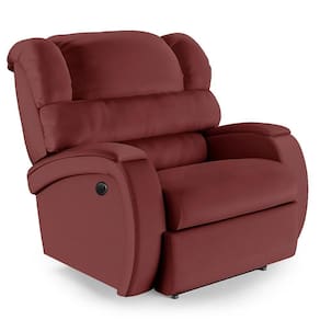 Poltrona Do Papai Reclinável Napoli Power Elétrica Pu Vermelho Fh1