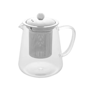 Bule Para Chá Em Vidro E Aço Inox Com Infusor 750 Ml Lyor