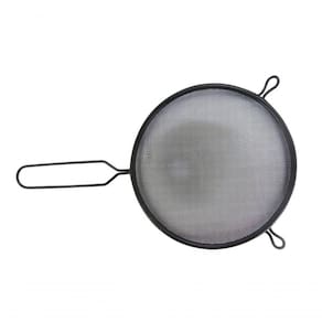 Peneira De Cozinha Fina Coador Inox Black 18 Cm - Mimo