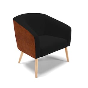 Cadeira Sala De Jantar Pé Palito Natural Stella Noz/linho D03 - D`rossi Cor Preto