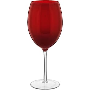 Jogo 2 Taças água Vinho Home&co Opus Vidro 590ml 23x9x9cm Vermelho
