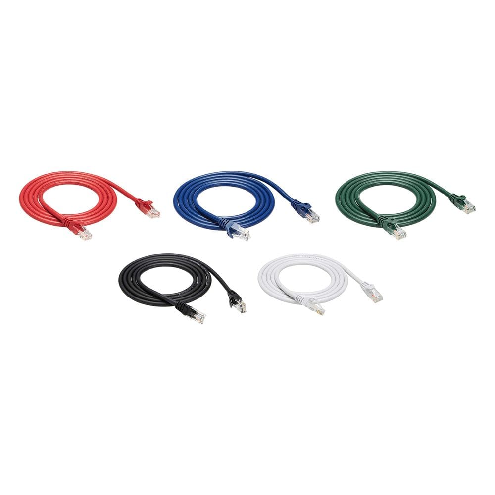 Cabo de conexão Ethernet Amazon Basics Cat 6, pacote com 5, 1,5 m