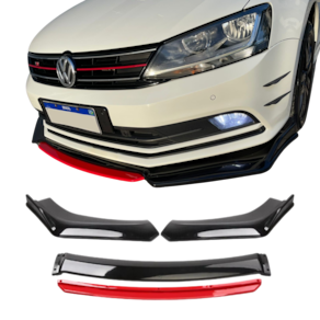 Spoiler Aerofólio Jetta Volkswagen Black Piano e Red Saia 6