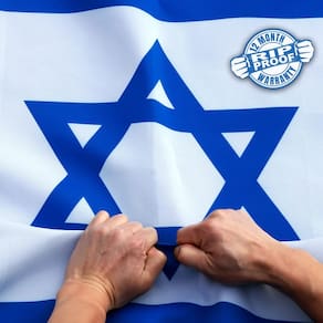 Bandeira Anley à prova de rasgos, dupla face, 3 camadas, Israel, 90x150cm