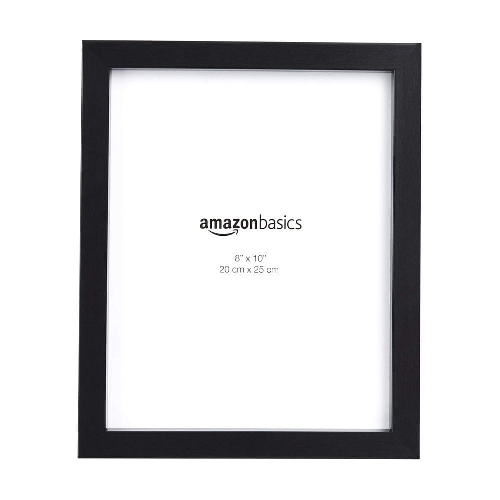 Porta-retratos para fotos Amazon Basics 8x10” preto (pacote com 2)