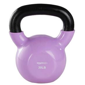 Vinil Kettlebell Amazon Basics 13,6 kg roxo claro