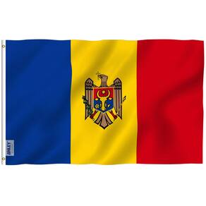 Bandeira Anley Fly Breeze Moldova 90x150cm Poliéster 3x5 pés