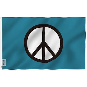 Bandeira Anley Peace Symbol 90x150cm Poliéster Fly Breeze