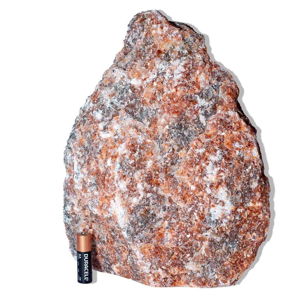 01 Calcita Laranja Pedra Pé Serrado Natural 5 a 6Kg Tipo B