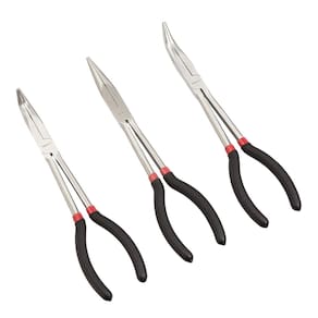 Conjunto de alicates Amazon Basics Long Reach, 3 peças, preto
