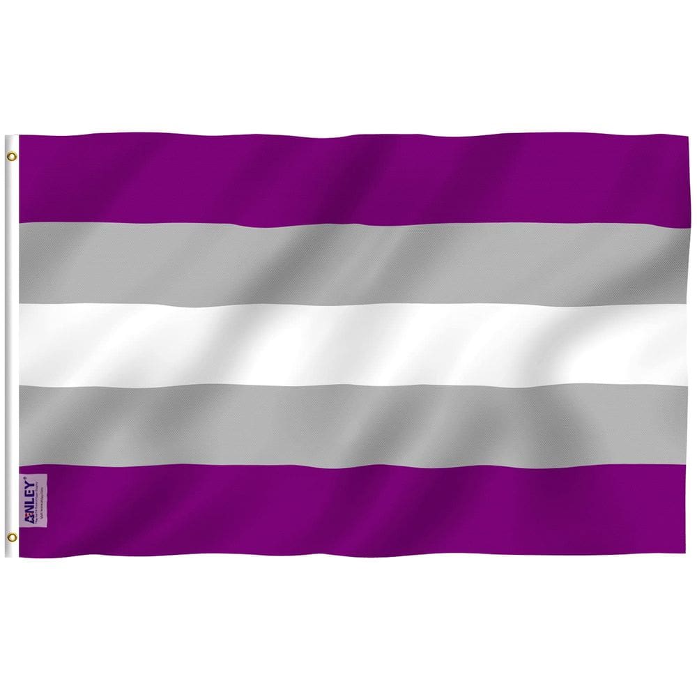 Bandeira Anley Fly Breeze Greysexual Pride 90x150cm Poliéster