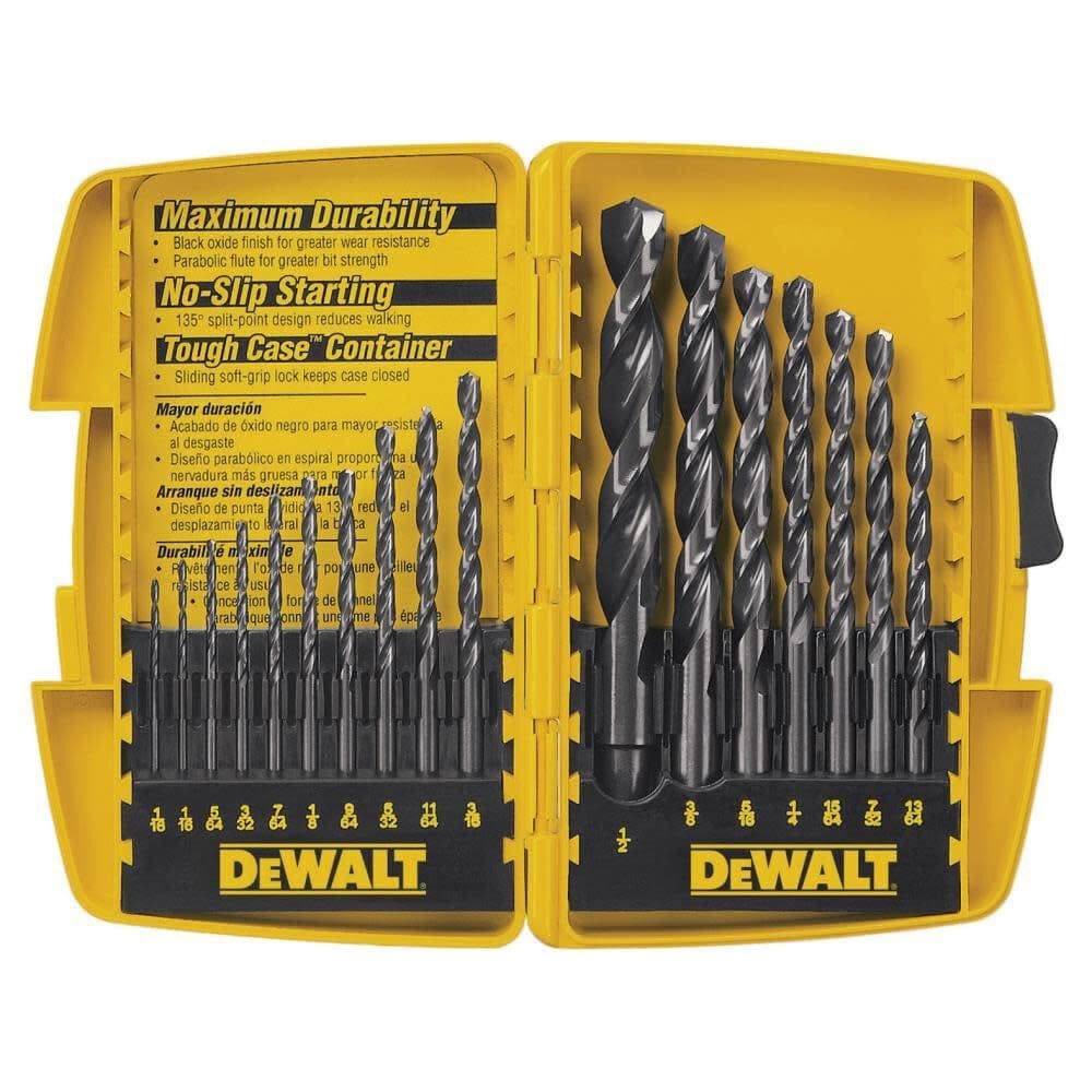 Sortimento de brocas DEWALT DW1167 17 peças de óxido preto