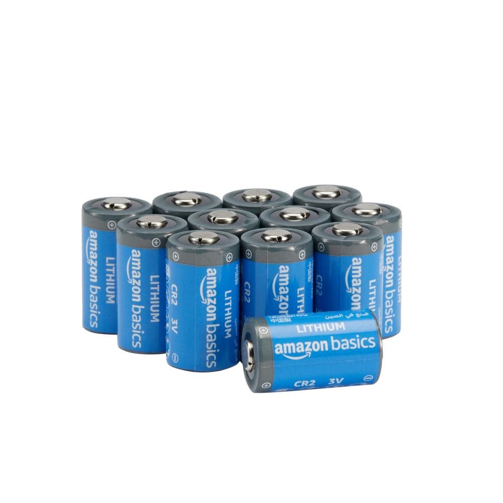 Bateria Amazon Basics CR2 de lítio 3V 800mAh, pacote com 12