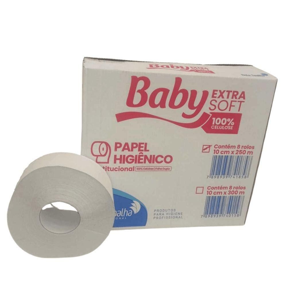 Papel Hig.rolao Bco 500x8x10 Baby Lx