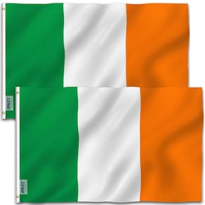 Flag Anley Ireland, poliéster, 90x150 cm, pacote com 2