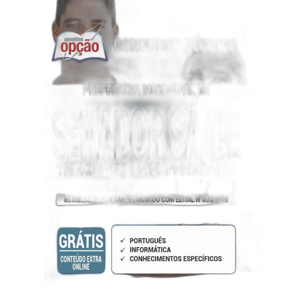 Apostila Senador Sá Ce - Técnico De Enfermagem