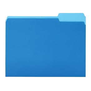 Pastas de arquivos Amazon Basics, tamanho carta, pacote com 36, azul