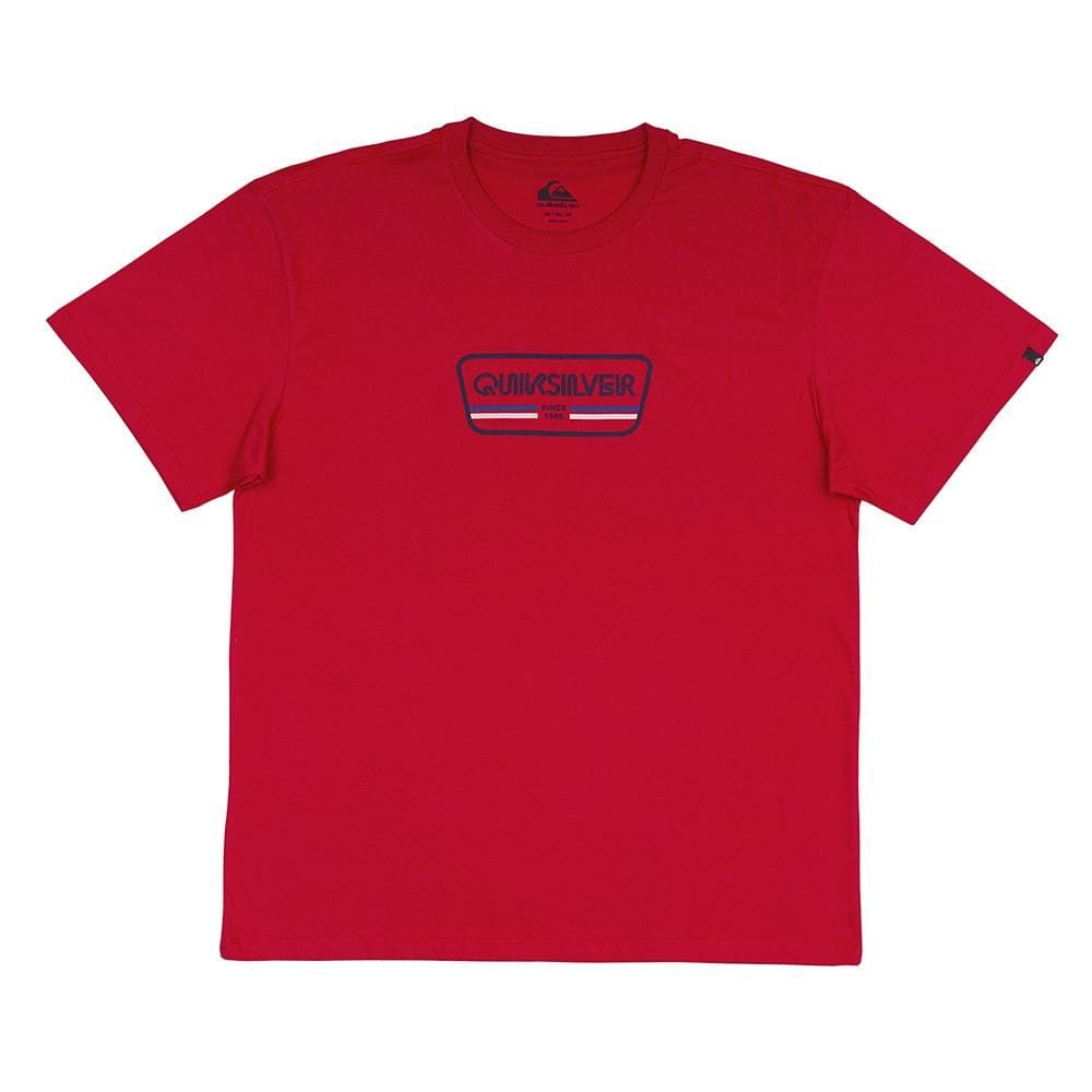 Camiseta Quiksilver Range Life Front Plus Size SM25 Vermelho