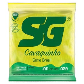KIT 2 Encordoamento Para Cavaquinho Sg Jogo 4 Cordas 011/029
