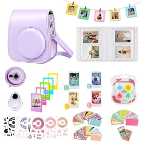 Kit de acessórios CAIYOULE para Fujifilm Instax Mini 11 roxo