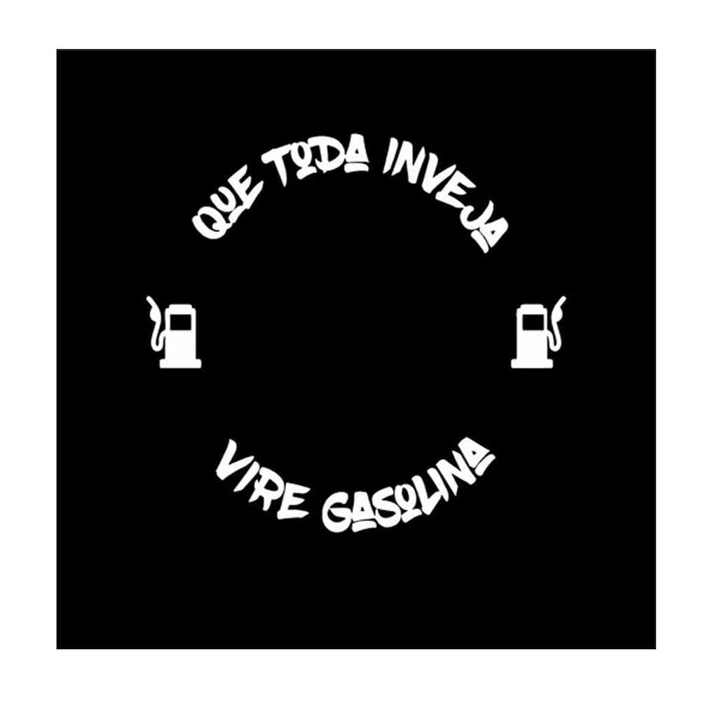 Adesivo Tanque (Que Toda Inveja Vire Gasolina) Branco