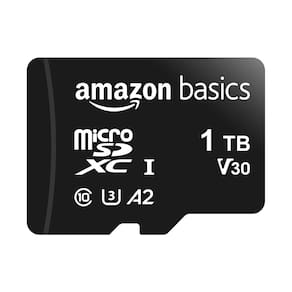 Cartão de memória Amazon Basics microSDXC 1TB A2 U3 com adaptador Bla