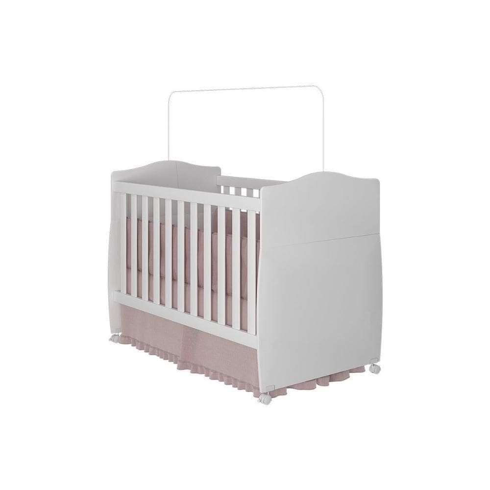 BerçoMini Cama Infantil Conforto 2 Em 1 Branco Permóbili Baby