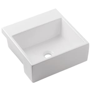 Kit 3 Cubas de Semiencaixe 410x410 com Mesa Loft Q2 Incepa Branco