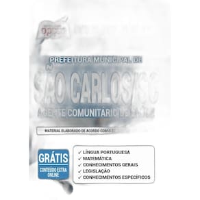 Apostila São Carlos Sc - Agente Comunitário De Saúde