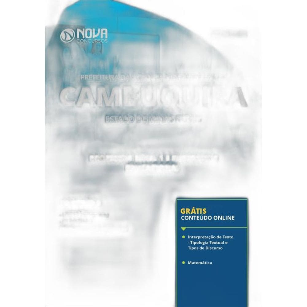 Apostila Cambuquira  MG 2019  Professor Nível 1