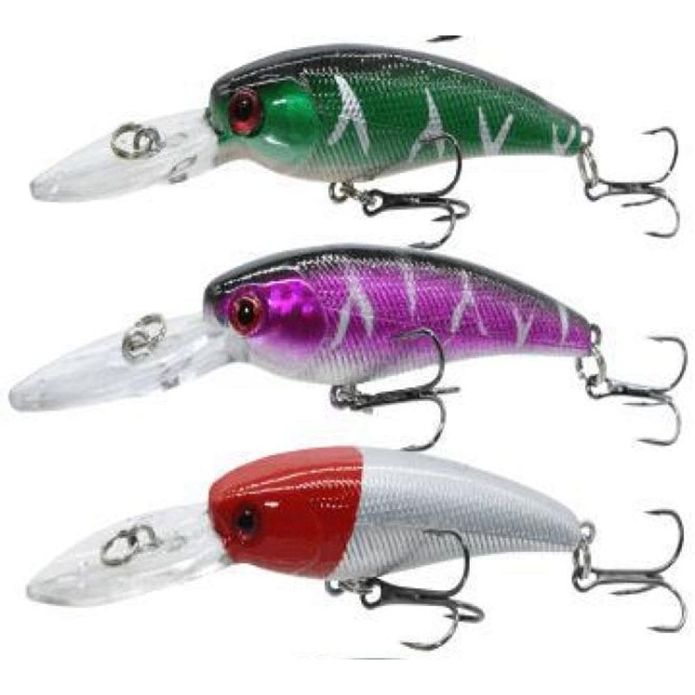 Kit Com 10 Isca Artificial De Pesca Traira Tucunare 8G 6Cm