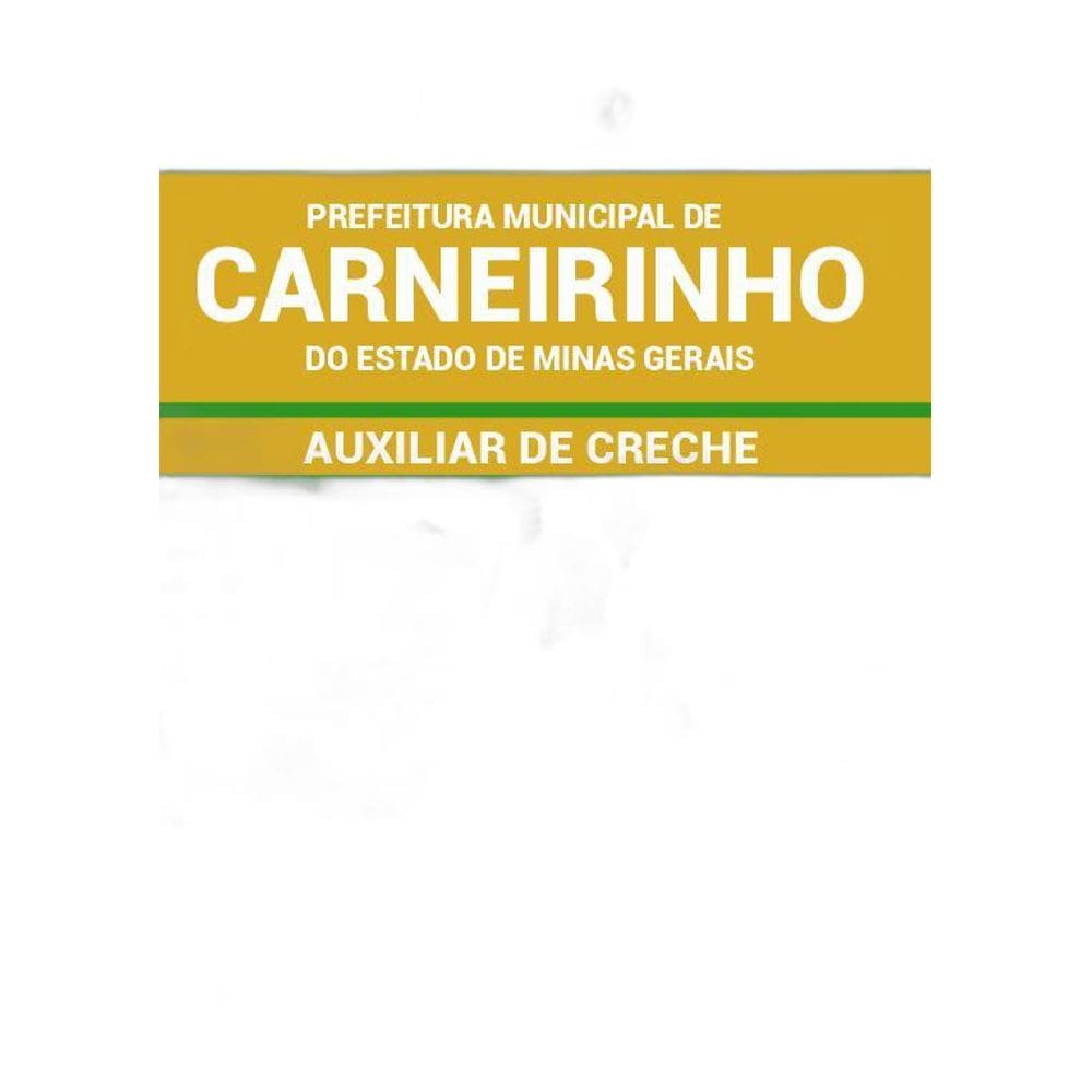 Apostila Carneirinho Mg 2019 Auxiliar De Creche
