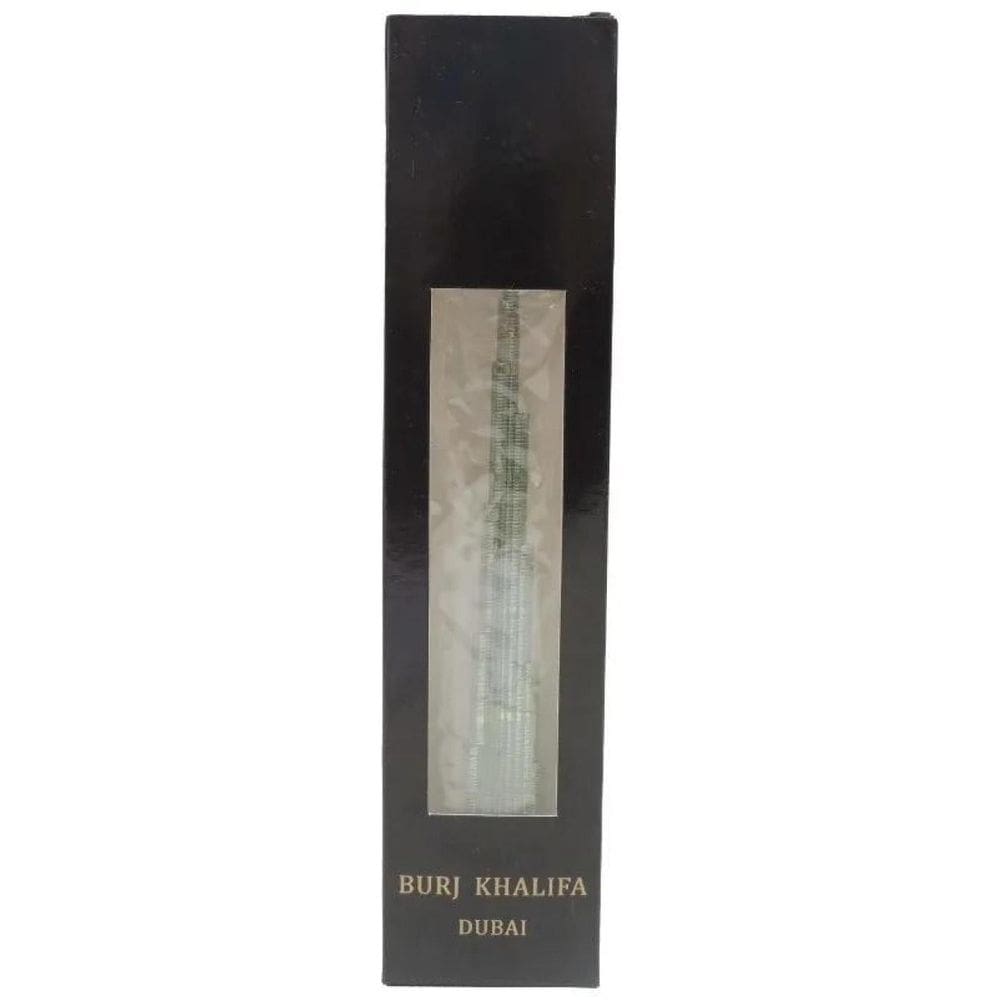 Miniatura Edifício Burj Khalifa Dubai 20Cm Prata Escuro