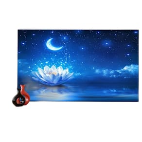 Papel De Parede 3D Relax Spa Flor Lótus Noite 3,5M Rlx095