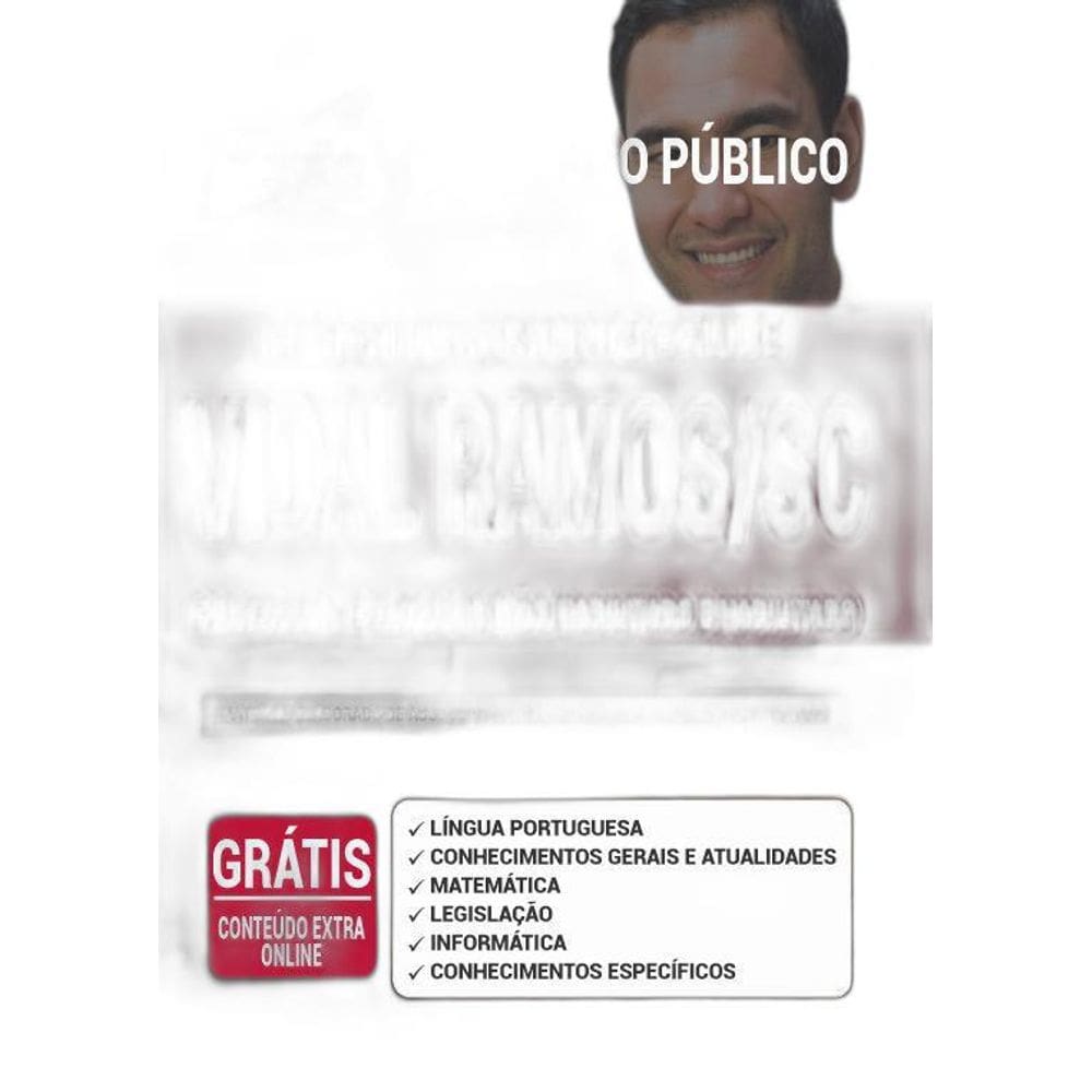 Apostila Prefeitura Vidal Ramos Sc - Professor - Pedagogia