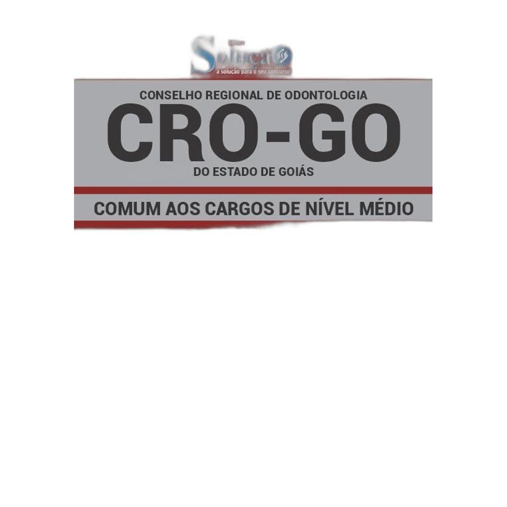 Apostila Concurso CRO GO 2019  Cargos de Nível Médio
