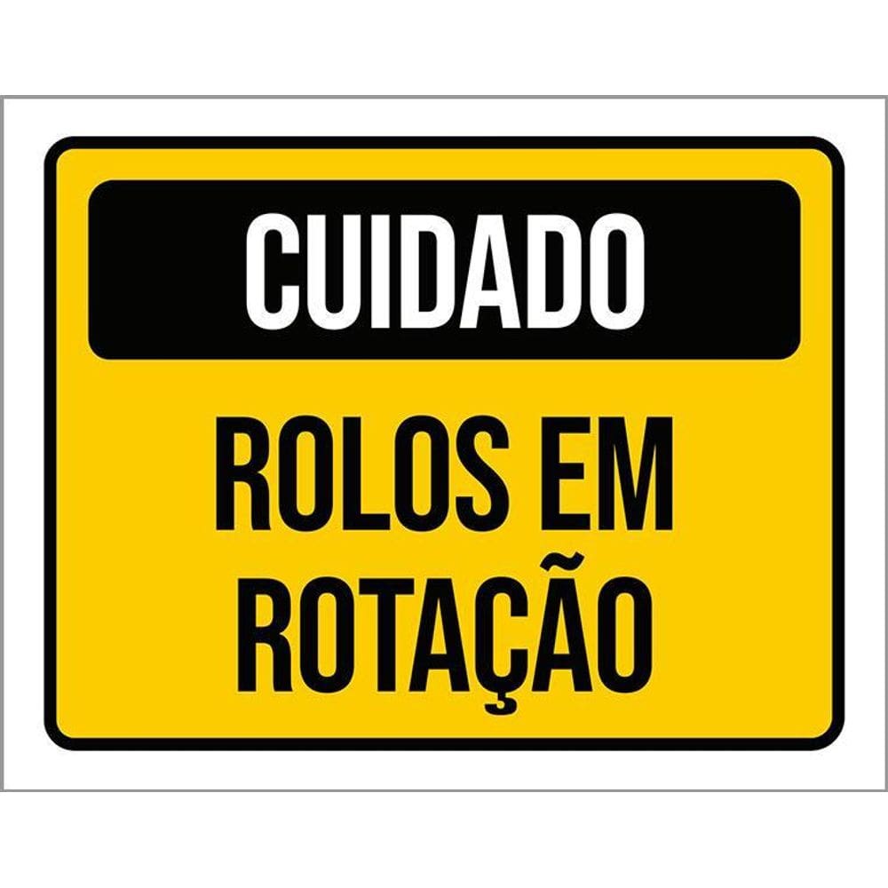 Kit 3 Placas Cuidado Rolos Em Rotação