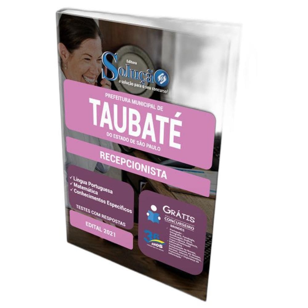 Apostila Prefeitura Taubaté Sp - Recepcionista