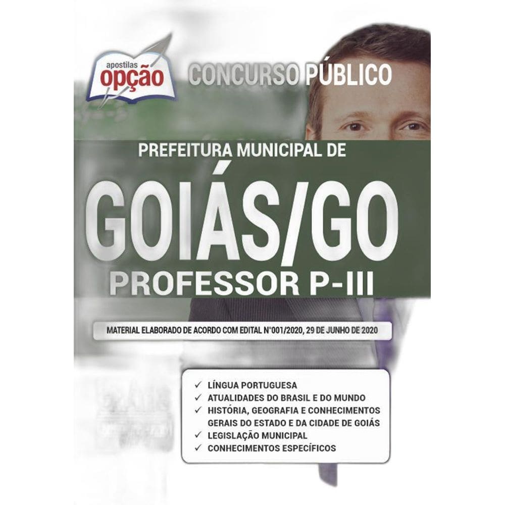 Apostila Concurso Goiás Go - Professor P-3