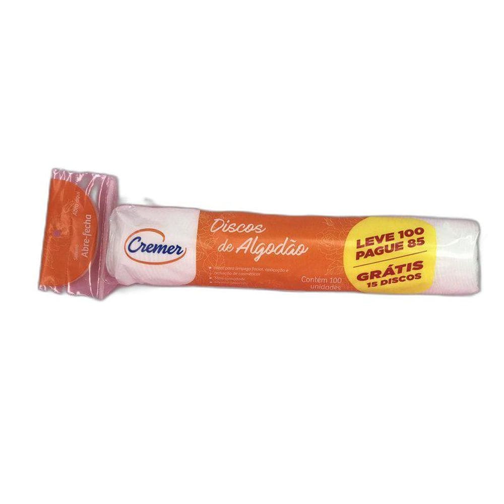 Algodão Em Discos Cremer - Pct Com 100