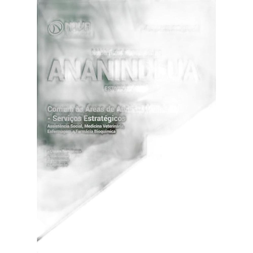 Apostila Ananindeua PA 2018 - Analista Municipal - Serviços