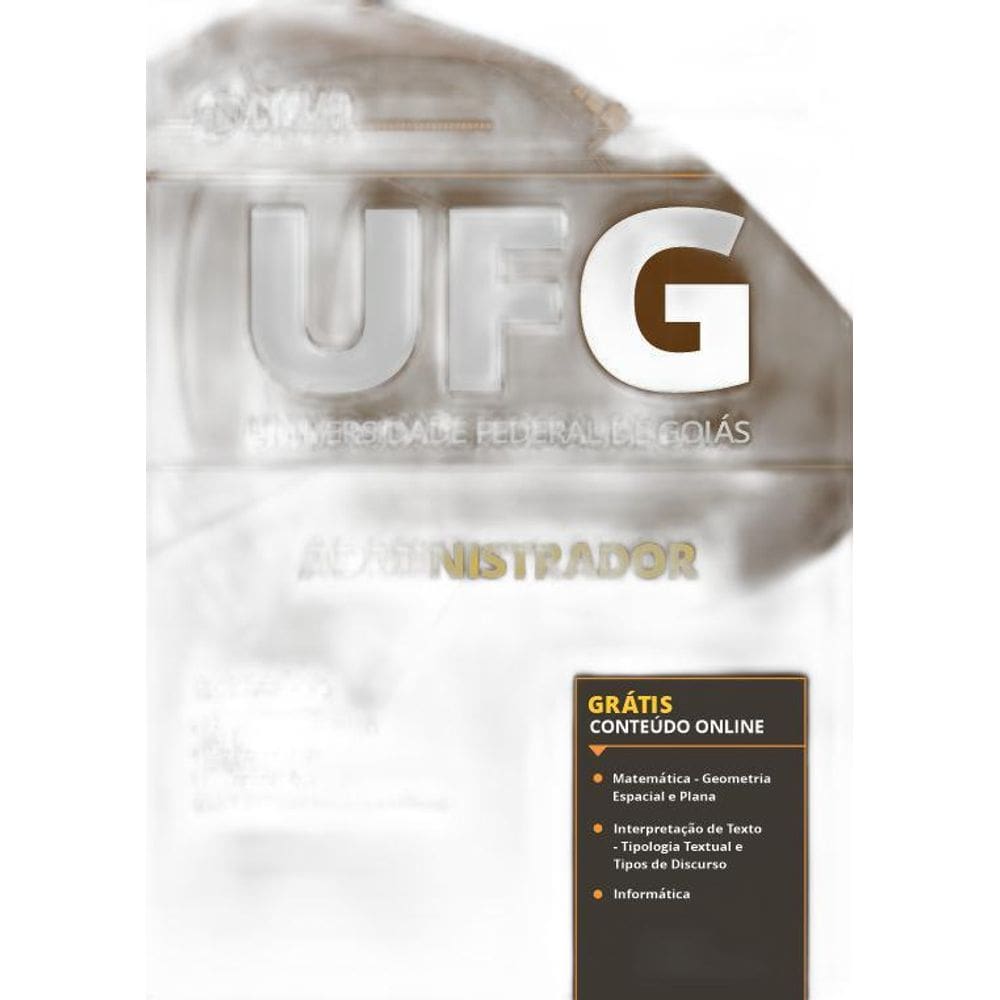 Apostila UFG 2019  Administrador