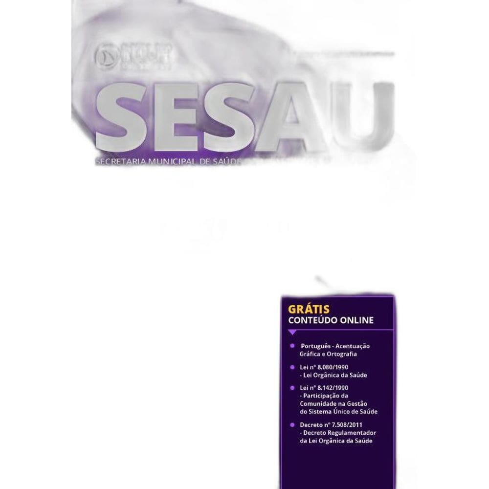 Apostila Sesau-Ms 2019 - Enfermeiro