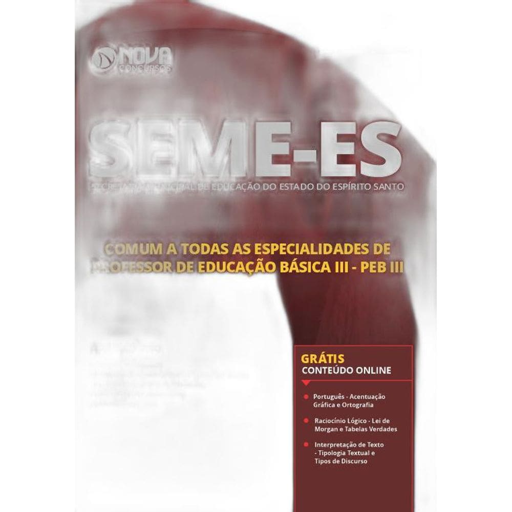 Apostila Seme Vitória-Es - Comum Professor 3