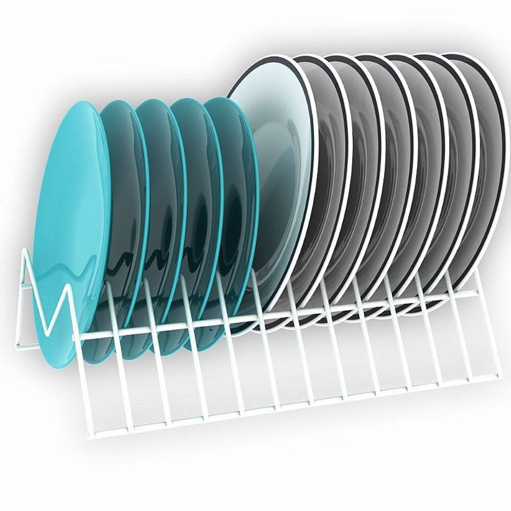 Organizador Suporte Para Pratos Vertical  Branco Essence