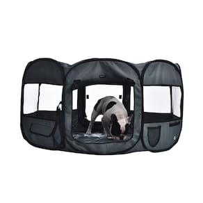 Cercadinho para cães de estimação Octagonal Travel Amazon Basics Large