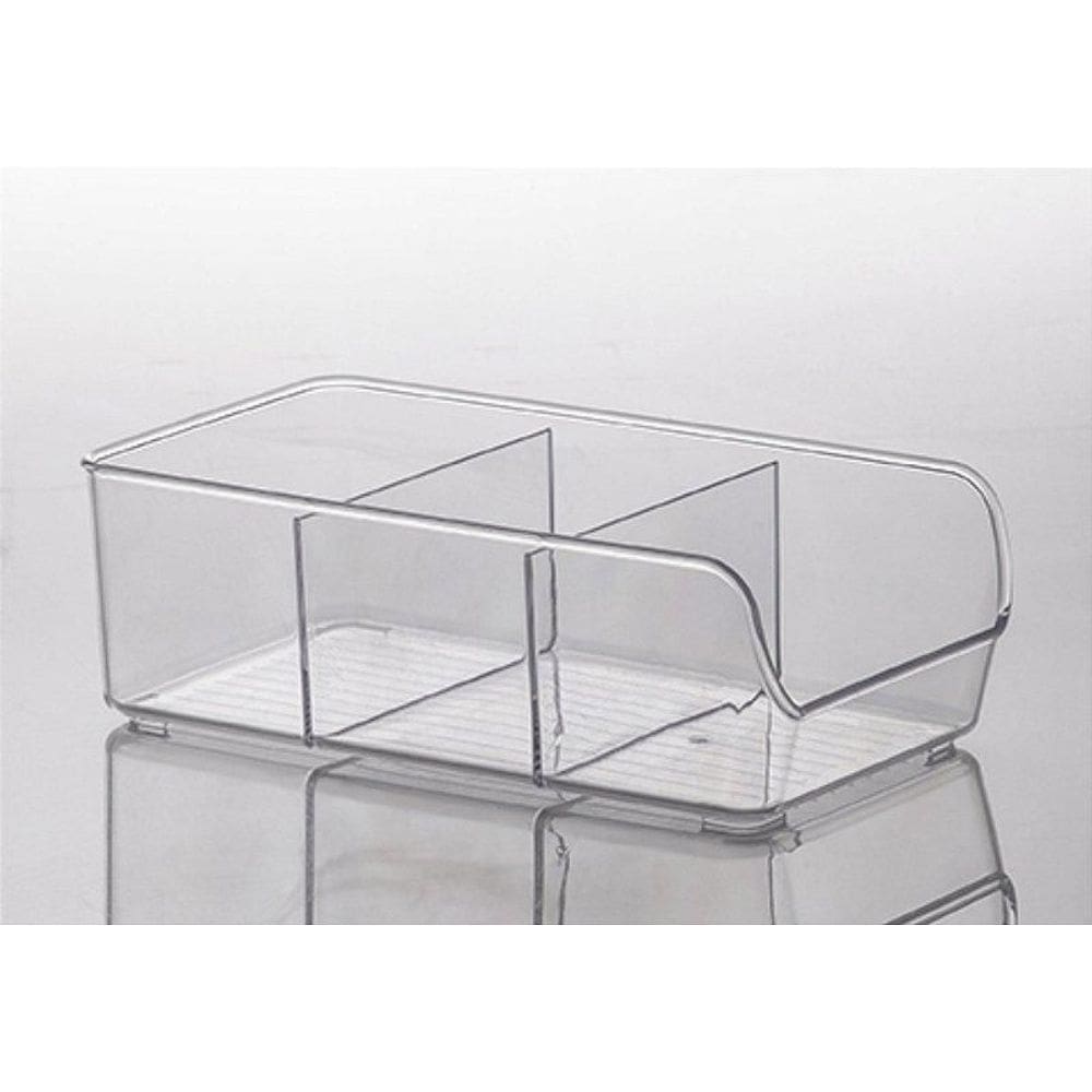 Organizador Diamond Com Divisorias 28X14X9Cm Cristal