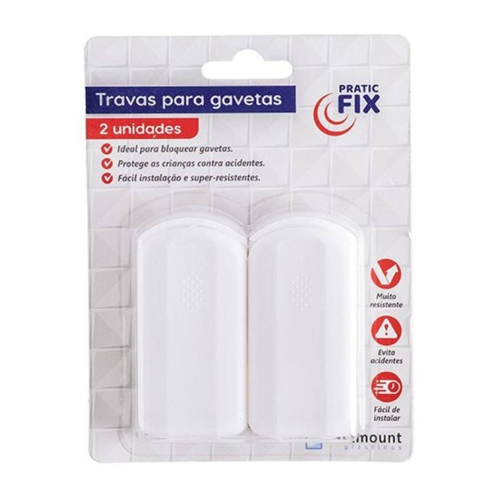 Trava De Gaveta Com 2 Unidades