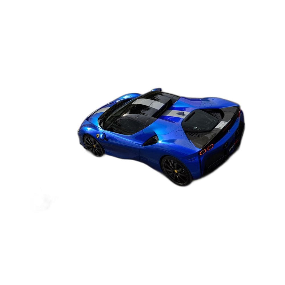 Papel De Parede 3D Carro Ferrari Azul Escuro 3,5M Car144