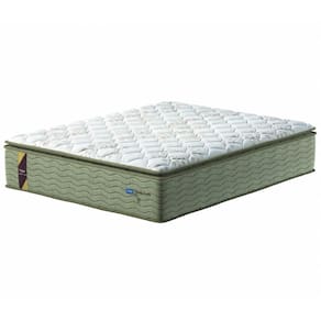 Colchão Casal King Molas Guarda Costas Max Com Pillow 193x203x40cm Bege/Branco Probel